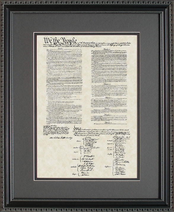 US Constitution Art Wall Hanging Patriot Office Art